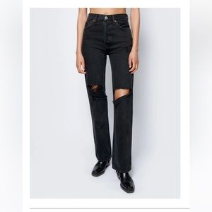 RE/DONE 90s High Rise Black Jeans